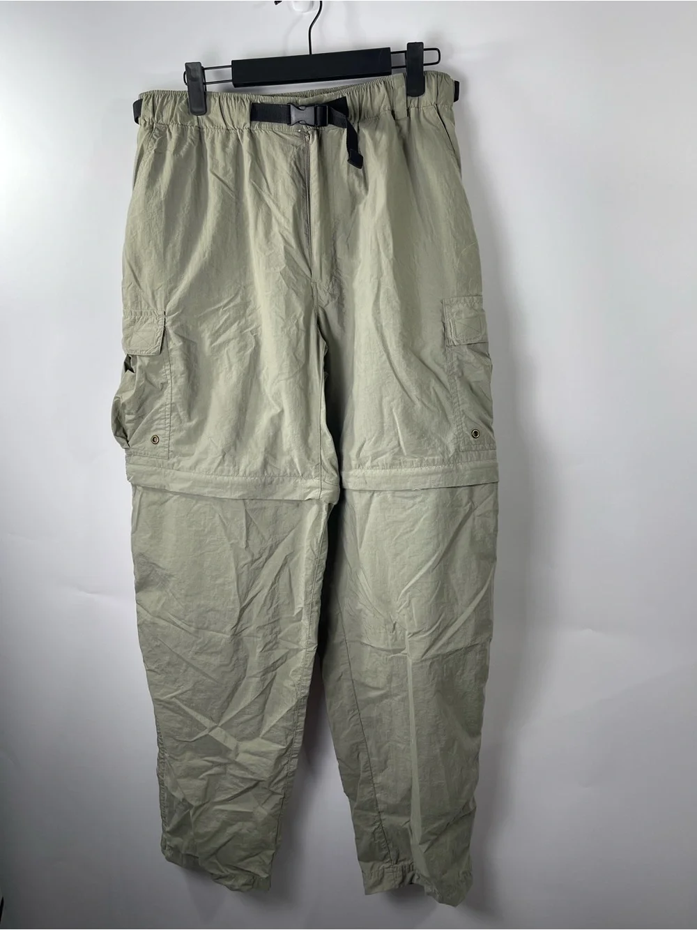 REI Men’s Sage Green Convertible Hiking Camping Cargo Pant Size Medium